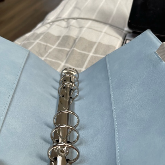 Personal size Filofax in light blue used twice - Picture 4 of 5